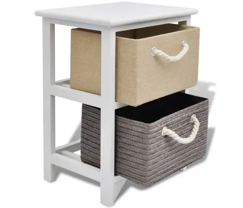 Naktsskapītis, 2 Gab., Koks Vidaxl