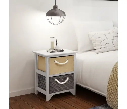 Naktsskapītis, 2 Gab., Koks Vidaxl