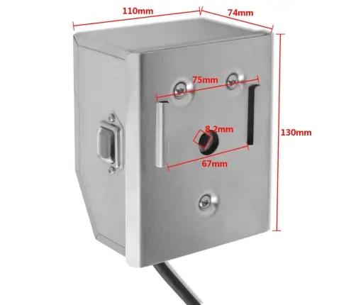 Elektrinis Griliaus Iešmas Su Profesionaliu Varikliu, Plieninis, 900 Mm