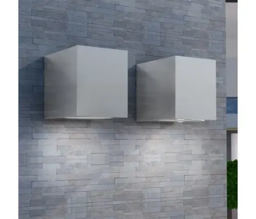 Kubo Formos Sieniniai Lauko Šviestuvai, 2 Vnt