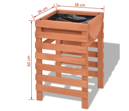 Puķu Kaste, 38X36X60 Cm, Koks Vidaxl