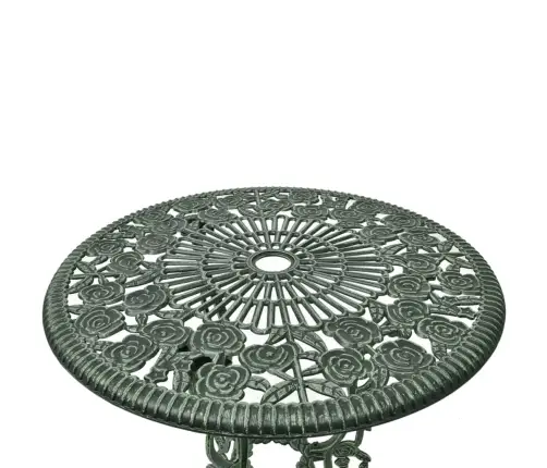 Bistro Baldų Komplektas, 3D., Aliuminis, Žalias