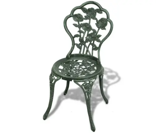 Bistro Baldų Komplektas, 3D., Aliuminis, Žalias