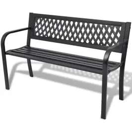 Dārza Sols, 118 Cm, Tērauds, Melns Vidaxl