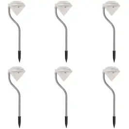 Led Sodo Šviestuvai, 6 Vnt., Saulės Energija, 9X7,8X29,5 Cm