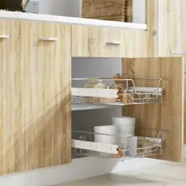 Ištraukiami Vieliniai Laikikliai, 2 Vnt., Sidabro Sp., 500 Mm