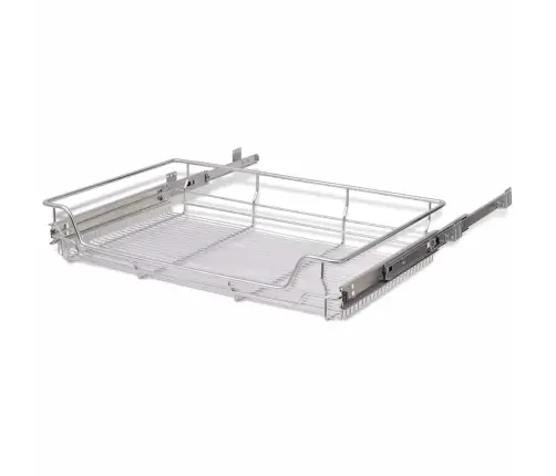 Väljatõmmatavad Traatkorvid, 2 Tk, Hõbedased 800 Mm