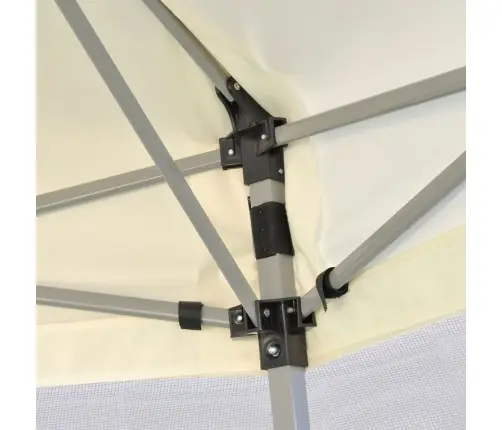 Nojume Ar 6 Sānu Sienām, Ātri Uzstādāma, 3,6X3,1 M, Krēmbalta Vidaxl