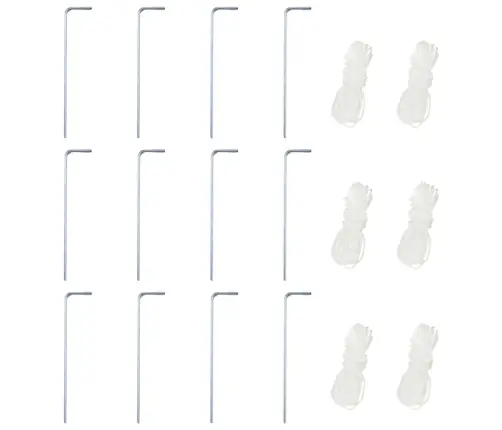 Nojume Ar 6 Sānu Sienām, Ātri Uzstādāma, 3,6X3,1 M, Krēmbalta Vidaxl