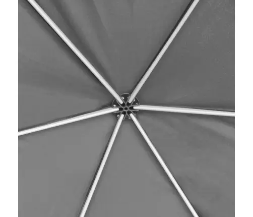 Nojume Ar 6 Sānu Sienām, Ātri Uzstādāma, 3,6X3,1 M, Pelēka Vidaxl