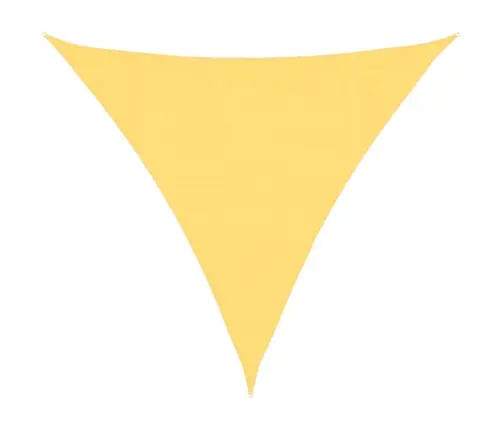 Hdpe Saulessargs, 3,6X3,6X3,6 M, Bēšs, Trijstūra Formas Vidaxl