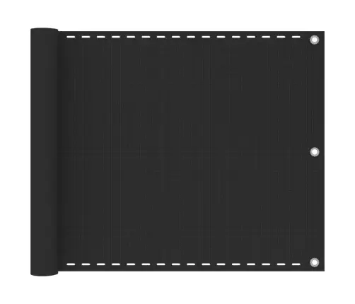 Balkona Aizslietnis, 75X400 Cm, Antracītpelēks Hdpe Vidaxl