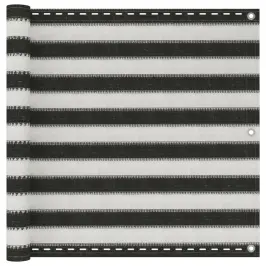Balkono Pertvara, Hdpe, 90X400 cm Antracito Ir Baltos Spalvos