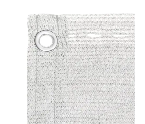 Balkona Aizslietnis, 75X400 Cm, Balts Hdpe Vidaxl