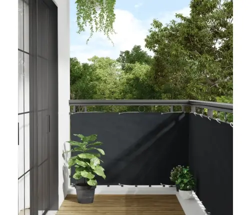 Balkona Aizslietnis, 90X400 Cm, Pelēks Oksforda Audums Vidaxl Balkona Aizslietnis, 90X400 Cm, Pelēks Oksforda Audums Vidaxl