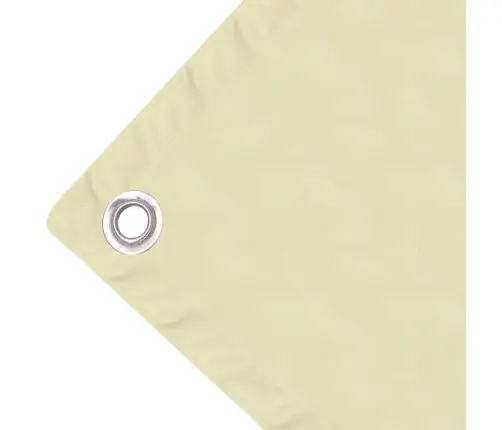 Balkona Aizslietnis, 90X400 Cm, Krēmkrāsas Oksforda Audums Vidaxl