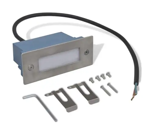 Įleidžiami Laiptų Pakopų Led Šviestuvai, 6Vnt., 44X111X56Mm