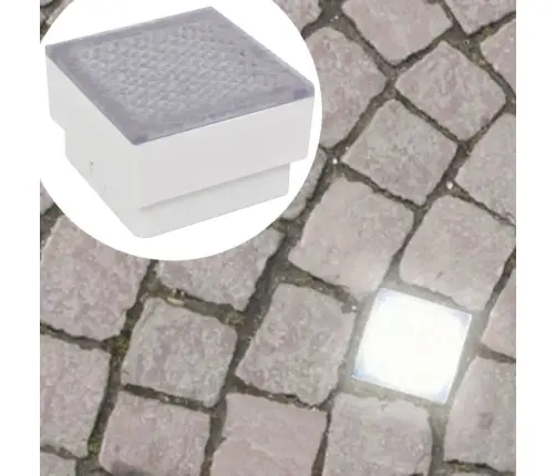 Zemē Iebūvējamas Led Lampas, 12 Gab., 100X100X68 Mm Vidaxl