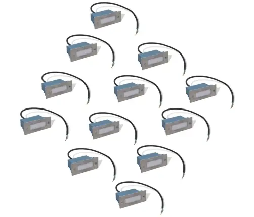Süvistatav Led Trepivalgustid 12 Tk, 44 X 111 X 56 Mm