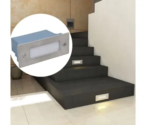 Süvistatav Led Trepivalgustid 12 Tk, 44 X 111 X 56 Mm