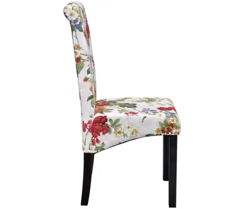 Virtuves Krēsli, 6 Gab., Krāsains Audums Vidaxl