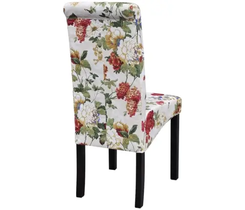 Virtuves Krēsli, 6 Gab., Krāsains Audums Vidaxl