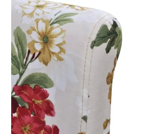 Virtuves Krēsli, 6 Gab., Krāsains Audums Vidaxl