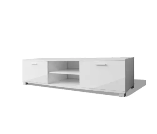Tv Galdiņš, Spīdīgi Balts, 140X40,5X35 Cm Vidaxl