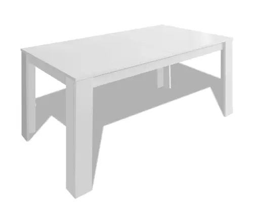 Valgomojo Stalas, 140 X 80 X 75 cm Baltas