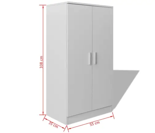 Spintelė Batams, 7 Lentynos, Balta