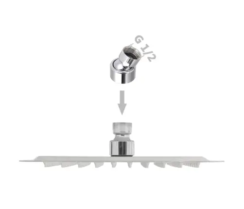 Lietus Dušas Galva, 50X50 Cm, Nerūsējošais Tērauds, Kvadrāta Vidaxl