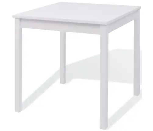 Kolmeosaline Söögitoakomplekt Männipuust Valge