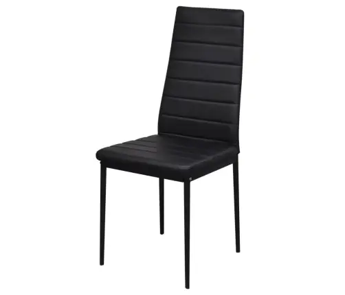 Vidaxli Seitsmeosaline Söögitoakomplekt Must