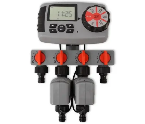 42352  Automātiskā Irigācijas Timer Ar 4 Stacijām 3 V Vidaxl