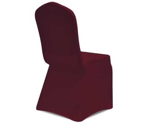 Krēslu Pārvalki, 4 Gab., Elastīgi, Bordo Vidaxl