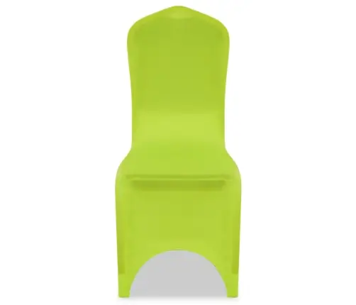 Krēslu Pārvalki, 6 Gab., Zaļi, Elastīgi Vidaxl