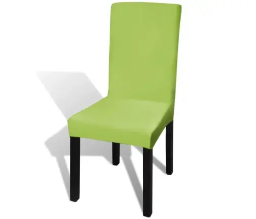 Krēslu Pārvalki, 6 Gab., Zaļs, Elastīgs Materiāls Vidaxl