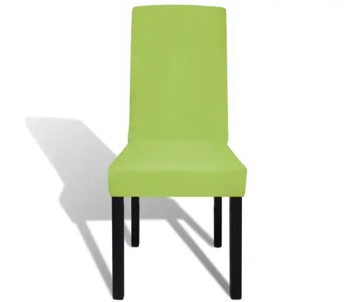 Krēslu Pārvalki, 6 Gab., Zaļs, Elastīgs Materiāls Vidaxl