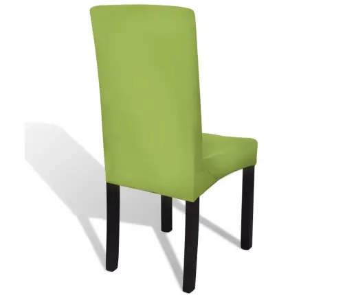 Krēslu Pārvalki, 6 Gab., Zaļs, Elastīgs Materiāls Vidaxl