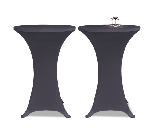 Tampri Staltiesė, 2 Vnt., Skersmuo 60 cm Antracito Spalvos