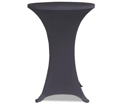 Elastīgi Galdu Pārvalki, 2 Gab., 80 Cm, Antracīta Pelēki Vidaxl