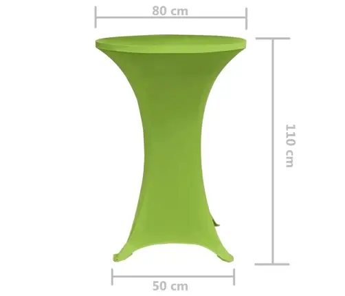 Galdu Pārvalki, 2 Gab., Elastīgi, 80 Cm, Zaļi Vidaxl