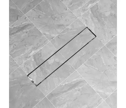 Lineārā Dušas Noteka, 630X140 Mm, Nerūsējošs Tērauds Vidaxl