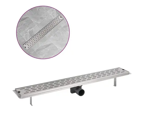 Lineārā Dušas Noteka, 830X140 Mm, Nerūsējošs Tērauds Vidaxl