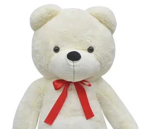 Minkštas Žaislinis Šuo, Pliušinis, Baltas, 242 Cm