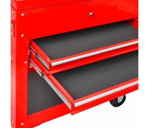 Instrumentu Ratiņi Sarkana 70.5 X 37 X 71 Cm Tērauds Vidaxl