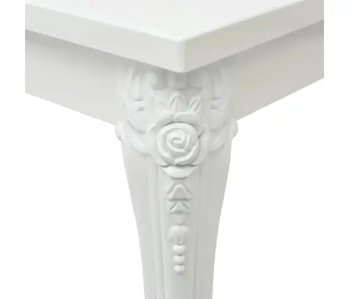 Söögilaud 116 X 66 X 76 Cm Kõrgläikega Valge