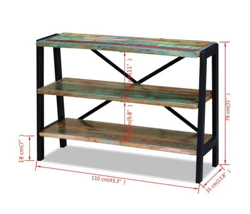 Puhvetkapp 3 Sahtliga, Taastatud Puit