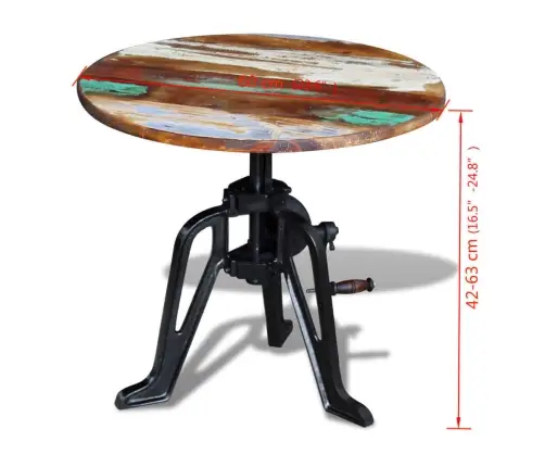 Lisalaud Taastatud Puidust, Malm 60 X (42-63) Cm