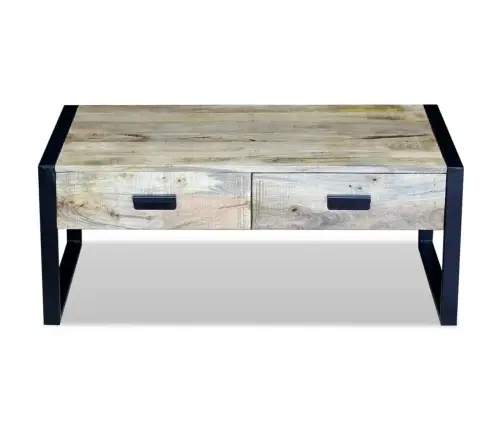 Vidaxli Kahe Sahtliga Kohvilaud Mangopuidust 100 X 60 X 40 Cm